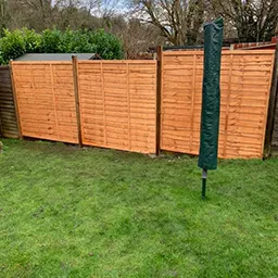 orange wood fences